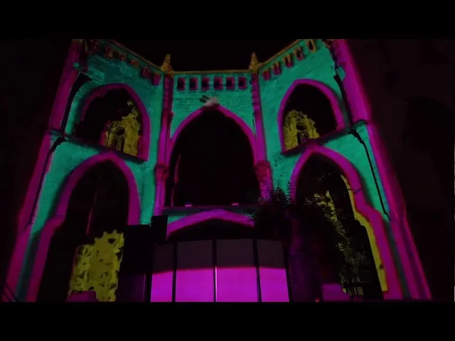 Mapping en monumento: El somni d’una fada · Nit de l’Art Son Servera
