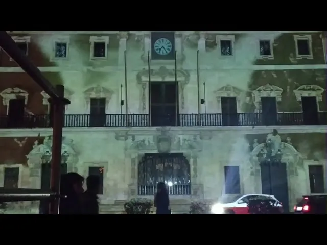 Mapping en fachada: Cambio climático · Plaza de Cort